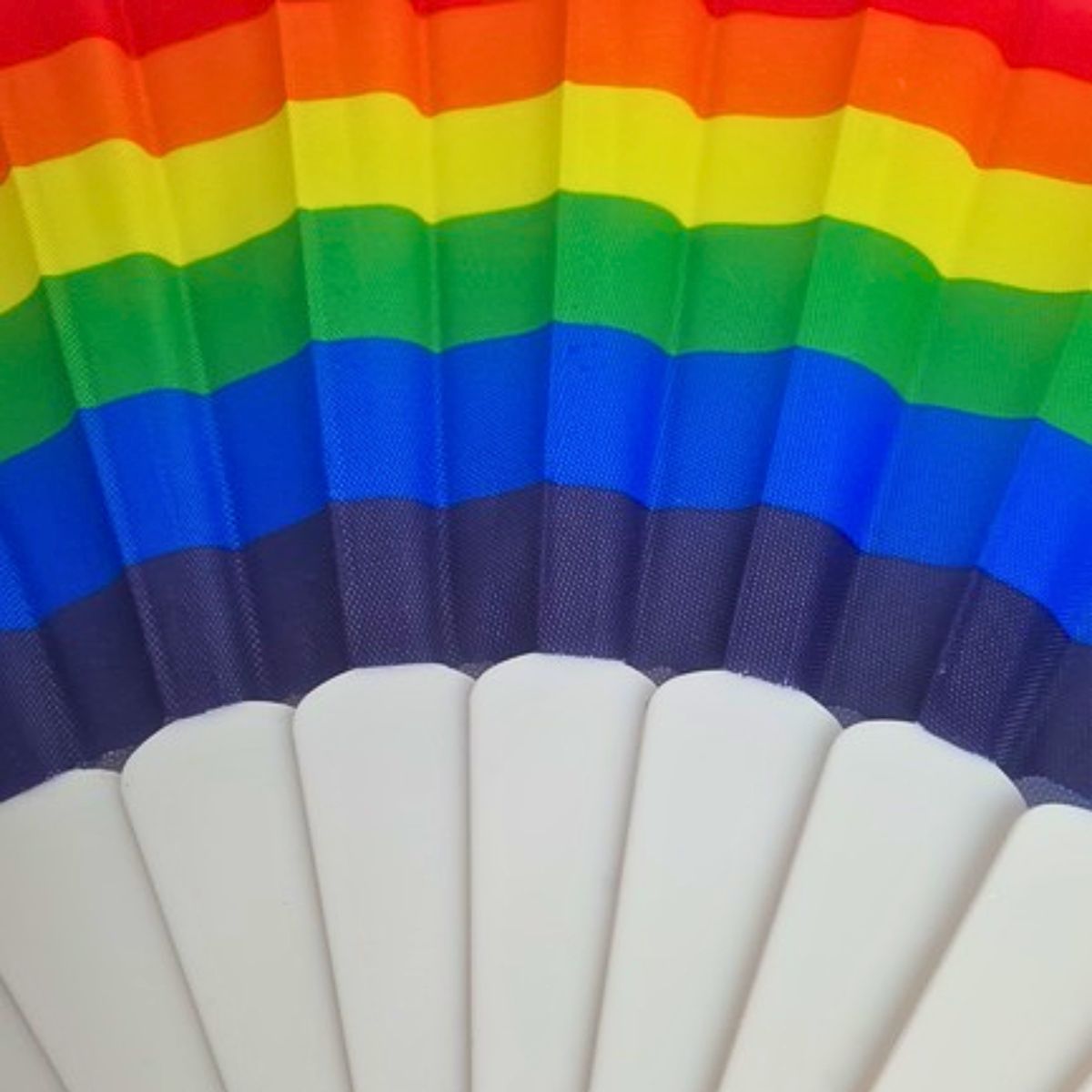 Leque Acessório Colorido Arco-íris Lgbtqia+ Leque Acessório Colorido Arco-íris Lgbtqia+
